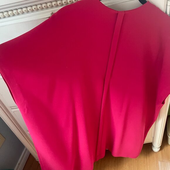 DIANE VON FURSTENBERG Magenta Pink Boxy Squaretan Tunic Dress $258 P XS - Picture 5 of 8
